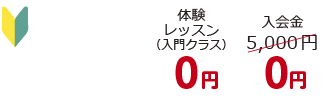 初心者特別割引